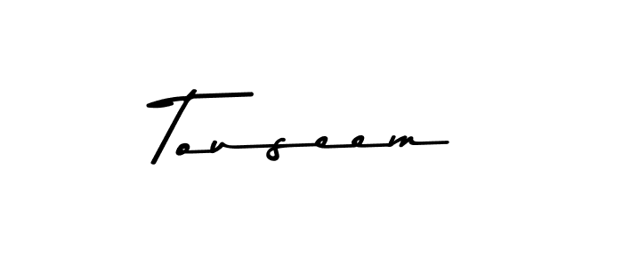 Make a beautiful signature design for name Touseem. Use this online signature maker to create a handwritten signature for free. Touseem signature style 9 images and pictures png