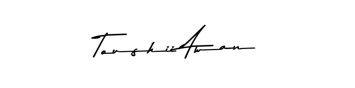 Asem Kandis PERSONAL USE is a professional signature style that is perfect for those who want to add a touch of class to their signature. It is also a great choice for those who want to make their signature more unique. Get Toushii Awan name to fancy signature for free. Toushii Awan signature style 9 images and pictures png