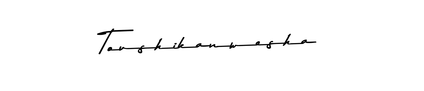 You can use this online signature creator to create a handwritten signature for the name Toushikanwesha. This is the best online autograph maker. Toushikanwesha signature style 9 images and pictures png