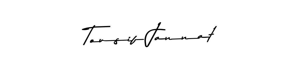 The best way (Asem Kandis PERSONAL USE) to make a short signature is to pick only two or three words in your name. The name Tousif Jannat include a total of six letters. For converting this name. Tousif Jannat signature style 9 images and pictures png