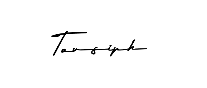 This is the best signature style for the Tousiph name. Also you like these signature font (Asem Kandis PERSONAL USE). Mix name signature. Tousiph signature style 9 images and pictures png