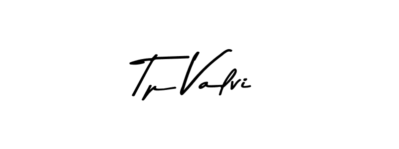 Create a beautiful signature design for name Tp Valvi. With this signature (Asem Kandis PERSONAL USE) fonts, you can make a handwritten signature for free. Tp Valvi signature style 9 images and pictures png