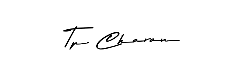 Create a beautiful signature design for name Tp. Charan. With this signature (Asem Kandis PERSONAL USE) fonts, you can make a handwritten signature for free. Tp. Charan signature style 9 images and pictures png