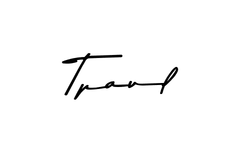Use a signature maker to create a handwritten signature online. With this signature software, you can design (Asem Kandis PERSONAL USE) your own signature for name Tpaul. Tpaul signature style 9 images and pictures png