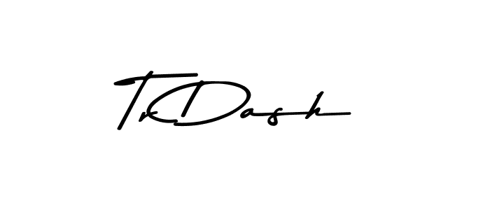 Similarly Asem Kandis PERSONAL USE is the best handwritten signature design. Signature creator online .You can use it as an online autograph creator for name Tr Dash. Tr Dash signature style 9 images and pictures png