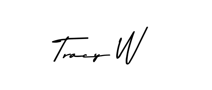 You should practise on your own different ways (Asem Kandis PERSONAL USE) to write your name (Tracy W) in signature. don't let someone else do it for you. Tracy W signature style 9 images and pictures png