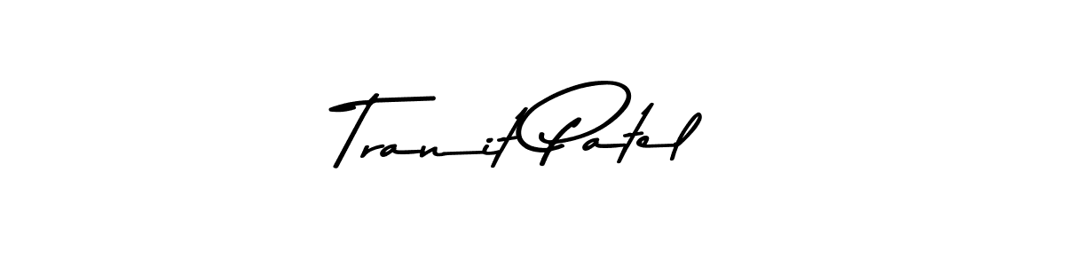 Similarly Asem Kandis PERSONAL USE is the best handwritten signature design. Signature creator online .You can use it as an online autograph creator for name Tranit Patel. Tranit Patel signature style 9 images and pictures png