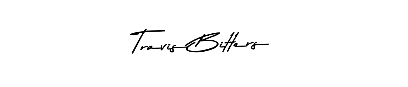 How to make Travis Bitters signature? Asem Kandis PERSONAL USE is a professional autograph style. Create handwritten signature for Travis Bitters name. Travis Bitters signature style 9 images and pictures png