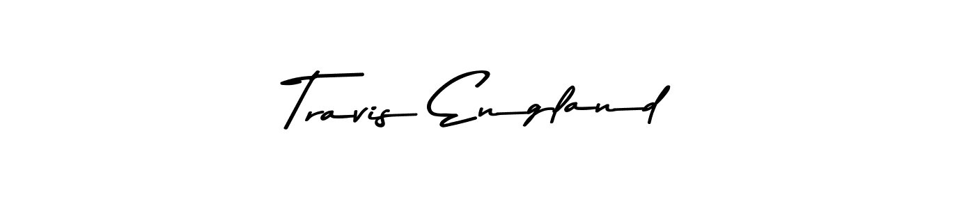 Create a beautiful signature design for name Travis England. With this signature (Asem Kandis PERSONAL USE) fonts, you can make a handwritten signature for free. Travis England signature style 9 images and pictures png