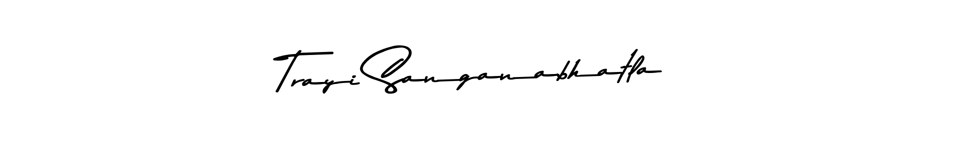 Here are the top 10 professional signature styles for the name Trayi Sanganabhatla. These are the best autograph styles you can use for your name. Trayi Sanganabhatla signature style 9 images and pictures png