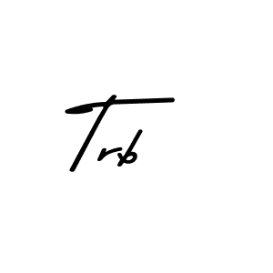 How to make Trb signature? Asem Kandis PERSONAL USE is a professional autograph style. Create handwritten signature for Trb name. Trb signature style 9 images and pictures png