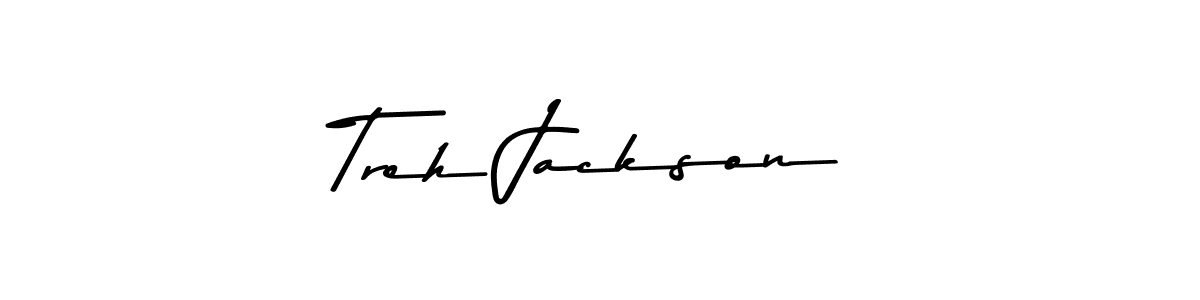 You should practise on your own different ways (Asem Kandis PERSONAL USE) to write your name (Treh Jackson) in signature. don't let someone else do it for you. Treh Jackson signature style 9 images and pictures png