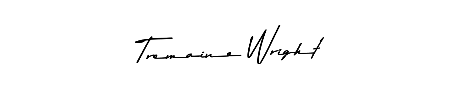 Tremaine Wright stylish signature style. Best Handwritten Sign (Asem Kandis PERSONAL USE) for my name. Handwritten Signature Collection Ideas for my name Tremaine Wright. Tremaine Wright signature style 9 images and pictures png