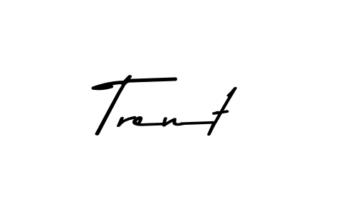 How to make Trent name signature. Use Asem Kandis PERSONAL USE style for creating short signs online. This is the latest handwritten sign. Trent signature style 9 images and pictures png