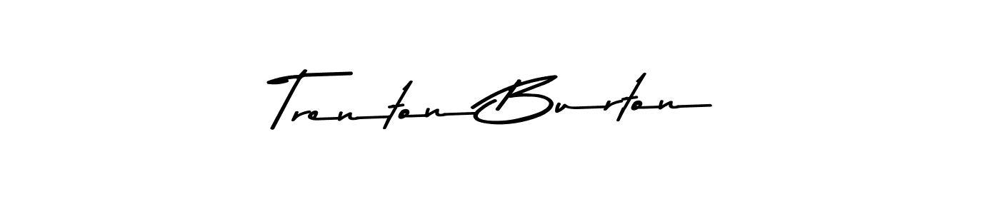 Design your own signature with our free online signature maker. With this signature software, you can create a handwritten (Asem Kandis PERSONAL USE) signature for name Trenton Burton. Trenton Burton signature style 9 images and pictures png