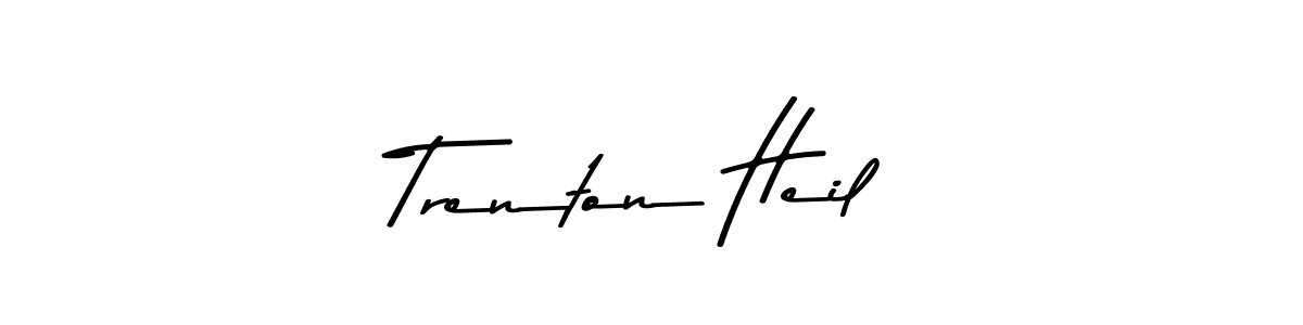 Use a signature maker to create a handwritten signature online. With this signature software, you can design (Asem Kandis PERSONAL USE) your own signature for name Trenton Heil. Trenton Heil signature style 9 images and pictures png