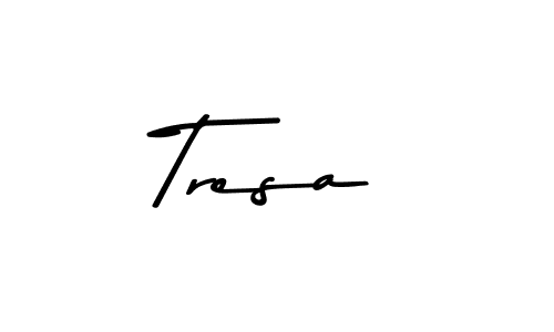 How to make Tresa signature? Asem Kandis PERSONAL USE is a professional autograph style. Create handwritten signature for Tresa name. Tresa signature style 9 images and pictures png
