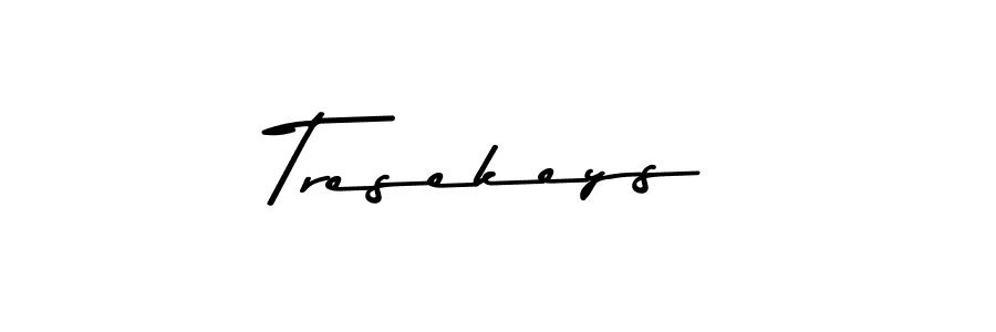 Design your own signature with our free online signature maker. With this signature software, you can create a handwritten (Asem Kandis PERSONAL USE) signature for name Tresekeys. Tresekeys signature style 9 images and pictures png