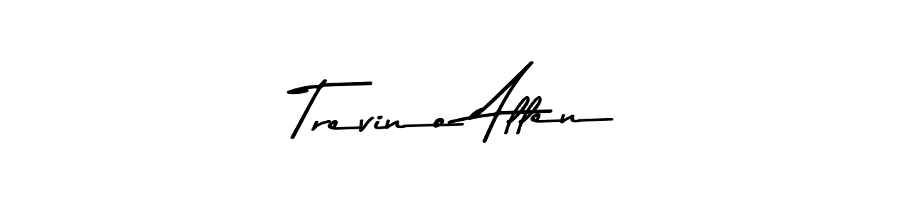 You should practise on your own different ways (Asem Kandis PERSONAL USE) to write your name (Trevino Allen) in signature. don't let someone else do it for you. Trevino Allen signature style 9 images and pictures png