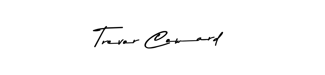 Trevor Coward stylish signature style. Best Handwritten Sign (Asem Kandis PERSONAL USE) for my name. Handwritten Signature Collection Ideas for my name Trevor Coward. Trevor Coward signature style 9 images and pictures png