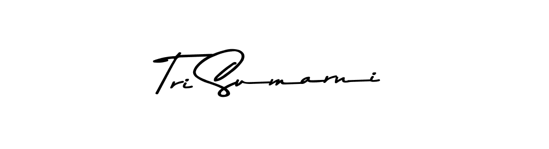 The best way (Asem Kandis PERSONAL USE) to make a short signature is to pick only two or three words in your name. The name Tri Sumarni include a total of six letters. For converting this name. Tri Sumarni signature style 9 images and pictures png