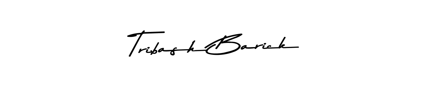 How to make Tribash Barick signature? Asem Kandis PERSONAL USE is a professional autograph style. Create handwritten signature for Tribash Barick name. Tribash Barick signature style 9 images and pictures png
