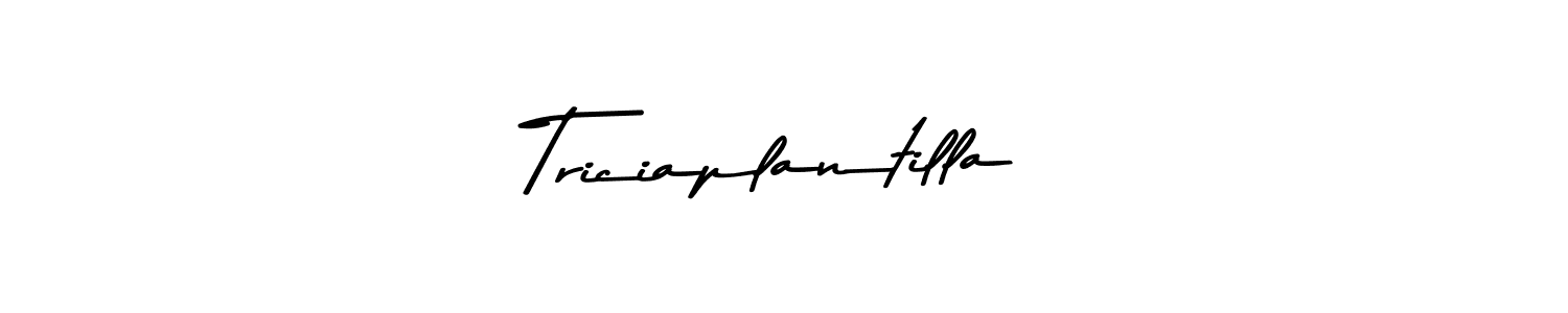 This is the best signature style for the Triciaplantilla name. Also you like these signature font (Asem Kandis PERSONAL USE). Mix name signature. Triciaplantilla signature style 9 images and pictures png