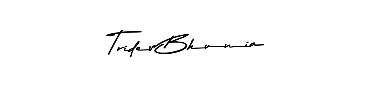 Also You can easily find your signature by using the search form. We will create Tridev Bhunia name handwritten signature images for you free of cost using Asem Kandis PERSONAL USE sign style. Tridev Bhunia signature style 9 images and pictures png