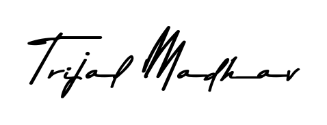 The Asem Kandis PERSONAL USE signature style provides a bold statement for name Trijal Madhav. Designed for business owners, executives, and leaders. Trijal Madhav signature style 9 images and pictures png