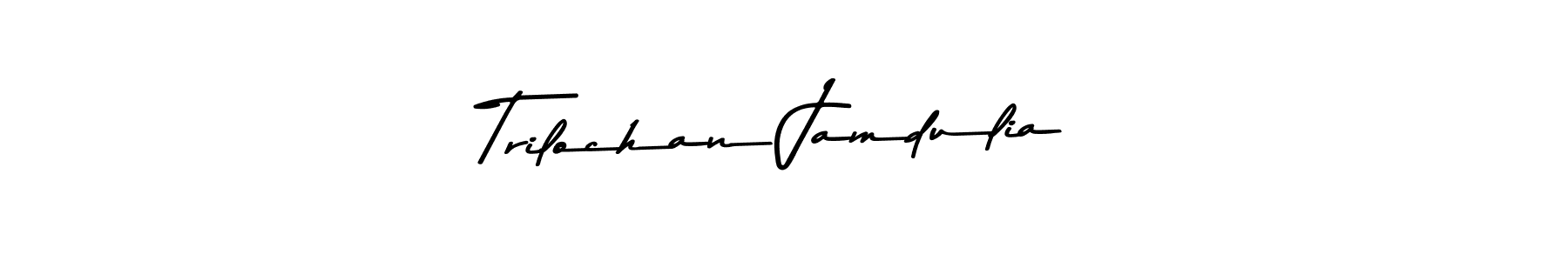 You should practise on your own different ways (Asem Kandis PERSONAL USE) to write your name (Trilochan Jamdulia) in signature. don't let someone else do it for you. Trilochan Jamdulia signature style 9 images and pictures png