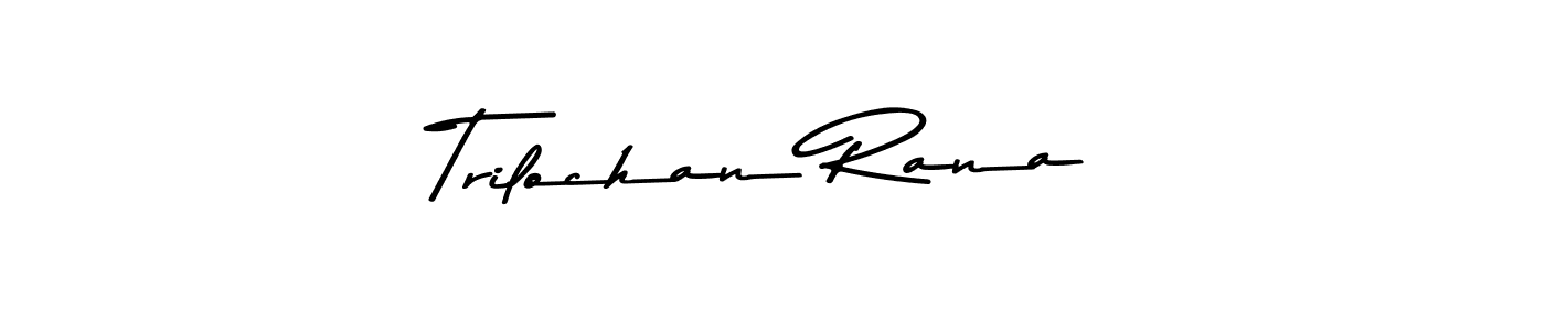 The best way (Asem Kandis PERSONAL USE) to make a short signature is to pick only two or three words in your name. The name Trilochan Rana include a total of six letters. For converting this name. Trilochan Rana signature style 9 images and pictures png