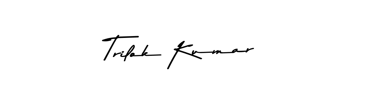 if you are searching for the best signature style for your name Trilok Kumar. so please give up your signature search. here we have designed multiple signature styles  using Asem Kandis PERSONAL USE. Trilok Kumar signature style 9 images and pictures png