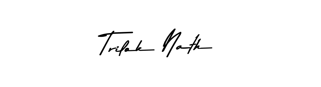 You should practise on your own different ways (Asem Kandis PERSONAL USE) to write your name (Trilok Nath) in signature. don't let someone else do it for you. Trilok Nath signature style 9 images and pictures png