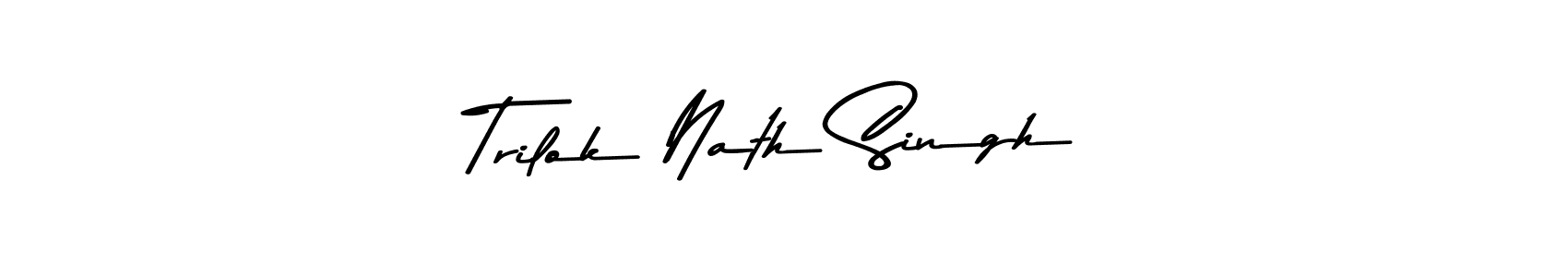 Also You can easily find your signature by using the search form. We will create Trilok Nath Singh name handwritten signature images for you free of cost using Asem Kandis PERSONAL USE sign style. Trilok Nath Singh signature style 9 images and pictures png