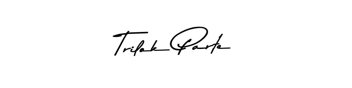 Make a beautiful signature design for name Trilok Parte. Use this online signature maker to create a handwritten signature for free. Trilok Parte signature style 9 images and pictures png