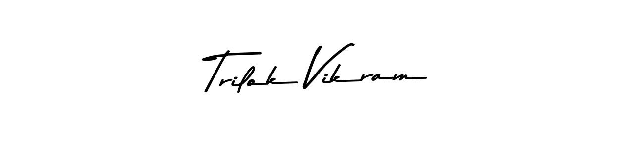 Also You can easily find your signature by using the search form. We will create Trilok Vikram name handwritten signature images for you free of cost using Asem Kandis PERSONAL USE sign style. Trilok Vikram signature style 9 images and pictures png
