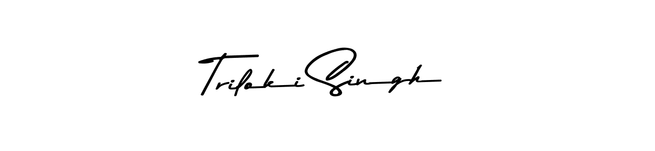 Triloki Singh stylish signature style. Best Handwritten Sign (Asem Kandis PERSONAL USE) for my name. Handwritten Signature Collection Ideas for my name Triloki Singh. Triloki Singh signature style 9 images and pictures png