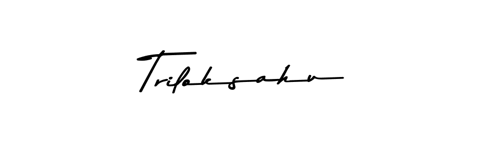 Here are the top 10 professional signature styles for the name Triloksahu. These are the best autograph styles you can use for your name. Triloksahu signature style 9 images and pictures png