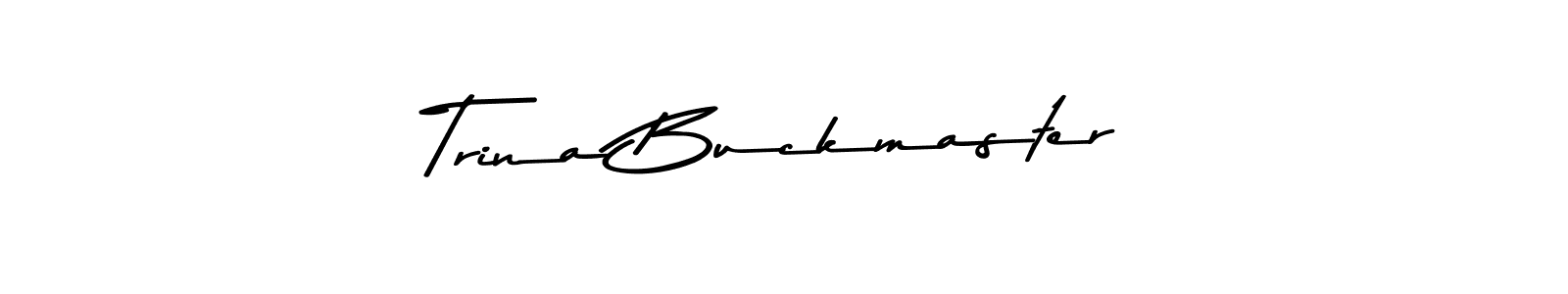 The best way (Asem Kandis PERSONAL USE) to make a short signature is to pick only two or three words in your name. The name Trina Buckmaster include a total of six letters. For converting this name. Trina Buckmaster signature style 9 images and pictures png