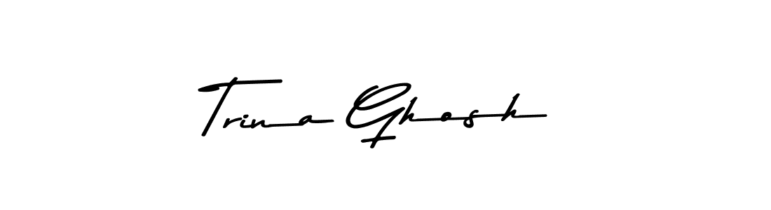 Also You can easily find your signature by using the search form. We will create Trina Ghosh name handwritten signature images for you free of cost using Asem Kandis PERSONAL USE sign style. Trina Ghosh signature style 9 images and pictures png