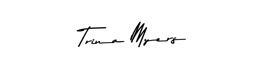 Similarly Asem Kandis PERSONAL USE is the best handwritten signature design. Signature creator online .You can use it as an online autograph creator for name Trina Myers. Trina Myers signature style 9 images and pictures png