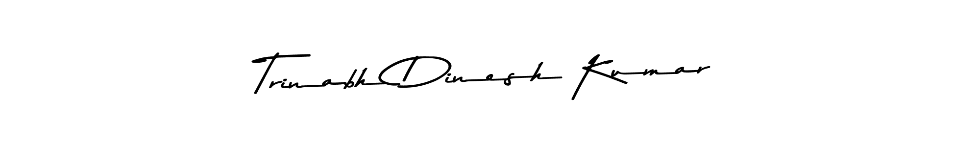 Use a signature maker to create a handwritten signature online. With this signature software, you can design (Asem Kandis PERSONAL USE) your own signature for name Trinabh Dinesh Kumar. Trinabh Dinesh Kumar signature style 9 images and pictures png