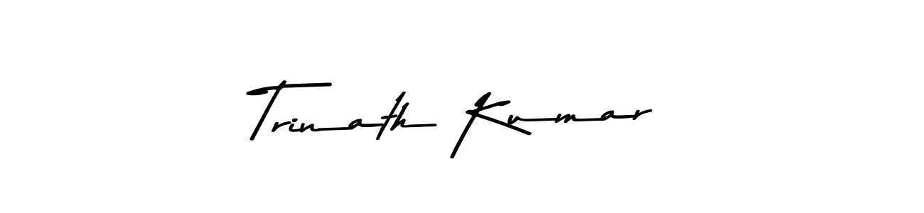 The best way (Asem Kandis PERSONAL USE) to make a short signature is to pick only two or three words in your name. The name Trinath Kumar include a total of six letters. For converting this name. Trinath Kumar signature style 9 images and pictures png