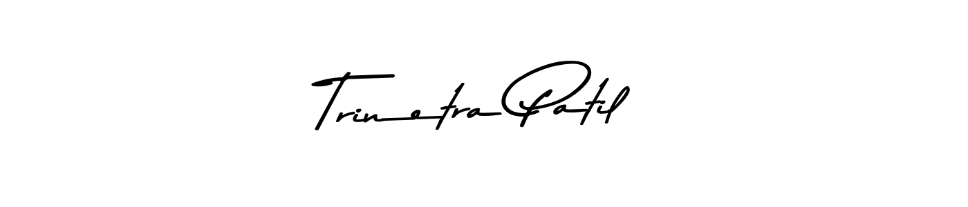 Create a beautiful signature design for name Trinetra Patil. With this signature (Asem Kandis PERSONAL USE) fonts, you can make a handwritten signature for free. Trinetra Patil signature style 9 images and pictures png