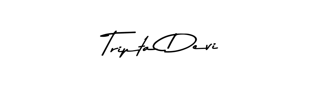 Tripta Devi stylish signature style. Best Handwritten Sign (Asem Kandis PERSONAL USE) for my name. Handwritten Signature Collection Ideas for my name Tripta Devi. Tripta Devi signature style 9 images and pictures png