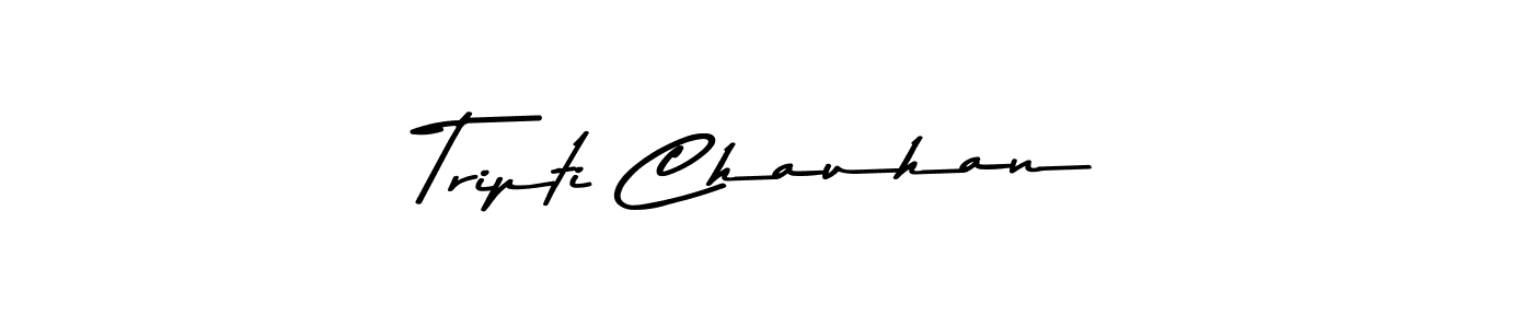 Design your own signature with our free online signature maker. With this signature software, you can create a handwritten (Asem Kandis PERSONAL USE) signature for name Tripti Chauhan. Tripti Chauhan signature style 9 images and pictures png