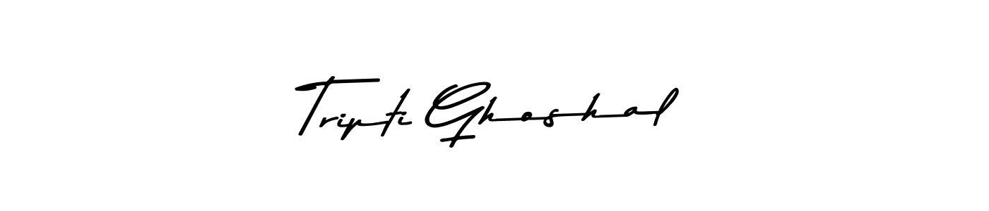Tripti Ghoshal stylish signature style. Best Handwritten Sign (Asem Kandis PERSONAL USE) for my name. Handwritten Signature Collection Ideas for my name Tripti Ghoshal. Tripti Ghoshal signature style 9 images and pictures png