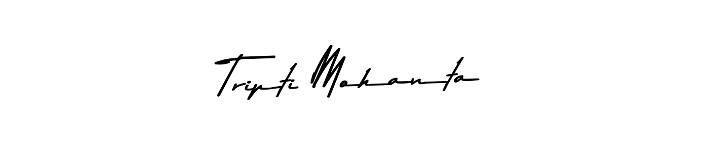 Make a beautiful signature design for name Tripti Mohanta. With this signature (Asem Kandis PERSONAL USE) style, you can create a handwritten signature for free. Tripti Mohanta signature style 9 images and pictures png