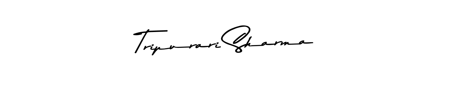 Make a beautiful signature design for name Tripurari Sharma. With this signature (Asem Kandis PERSONAL USE) style, you can create a handwritten signature for free. Tripurari Sharma signature style 9 images and pictures png