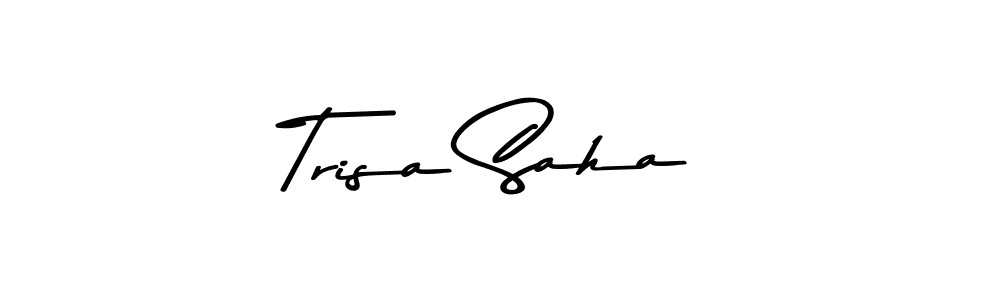 Use a signature maker to create a handwritten signature online. With this signature software, you can design (Asem Kandis PERSONAL USE) your own signature for name Trisa Saha. Trisa Saha signature style 9 images and pictures png